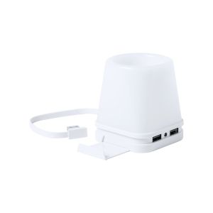 Cool USB хъб Belind, 4 порта, с лампа и моливник, бяла основа