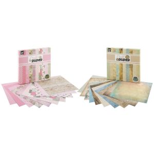 Craft ID Дизайнерска хартия, 20 х 20 cm, 100 листа, асорти, 24 броя