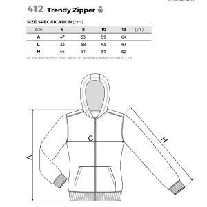 Malfini Детски суитшърт Zipper 412, поларен, размер 134 cm, възраст 8 години, червен