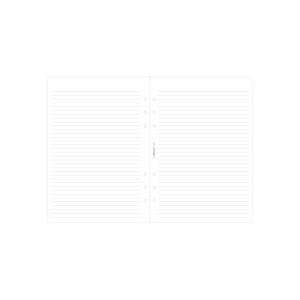 Filofax Пълнител за органайзер, A5, на редове, бели листове