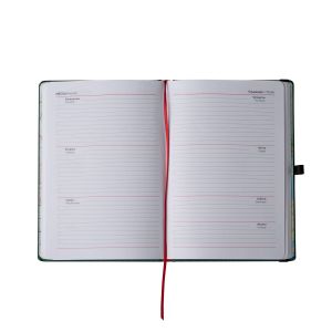 Седмичник Практик, А5, с дати и ластик, 192 страници, бордо