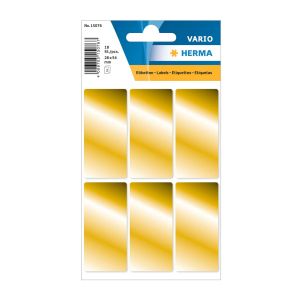 Herma Самозалепващи се етикети, 26 х 54 mm, златисти, 18 броя в опаковка
