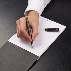 Hugo Boss Писалка Rive, в кутия, хром