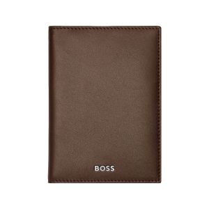 Hugo Boss Калъф за паспорт Classic Smooth, кафяв