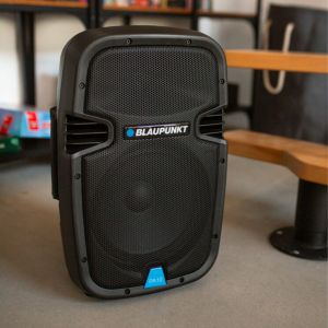 Тонколона Blaupunkt PA10, преносима, караоке, 600 W, с 1 кабелен микрофон, черна