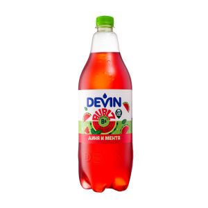 Devin Газирана напитка Bublz, диня и мента, 1.2 L