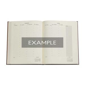 Paperblanks Планер Michelangelo, Ultra, вертикален, твърда корица, 80 листа, за 2025 година