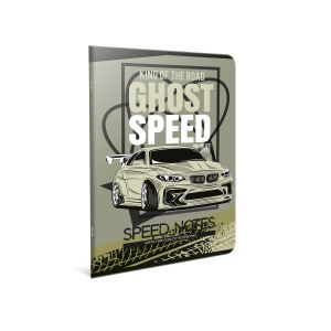 Gipta Тетрадка Speed, А4, бяла хартия, широки редове, PP корица, 60 листа