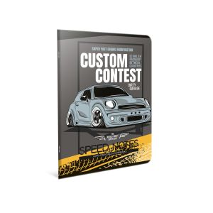 Gipta Тетрадка Speed, А4, бяла хартия, широки редове, PP корица, 60 листа