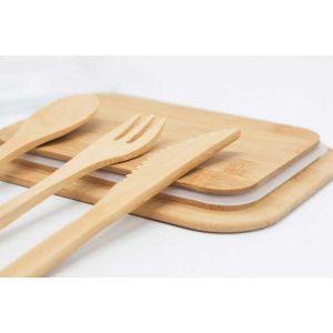 Office 1 Кутия за храна Nature, стъклена, с включени прибори, 17.2 х 12.5 х 6 cm, 700 ml