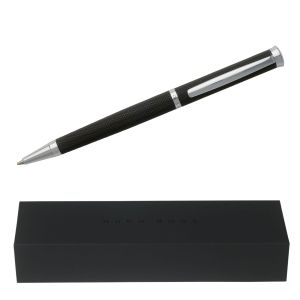 Hugo Boss Химикалка Sophisticated, в кутия, черна