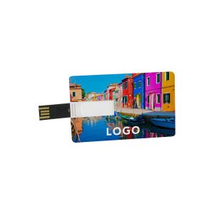 Office 1 USB флаш памет Credit Card, USB 2.0, 16 GB, без лого, бяла