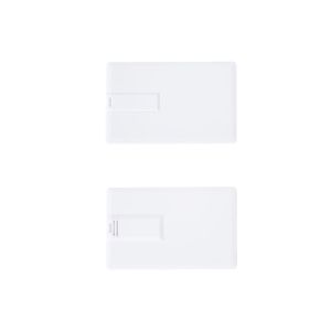 Office 1 USB флаш памет Credit Card, USB 2.0, 16 GB, без лого, бяла