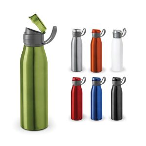 Hi!dea Бутилка Korver, спортна, метална, 650 ml, червена