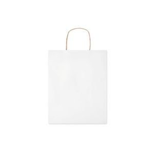 More Than Gifts Хартиена торбичка Paper Tone, размер M, 25 х 11 х 32 cm, бяла