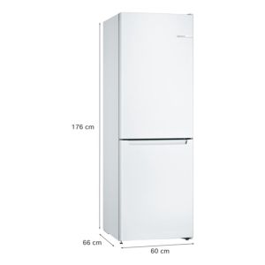 Bosch Хладилник KGN33NWEB, с фризер, серия 2, 176 х 60 cm