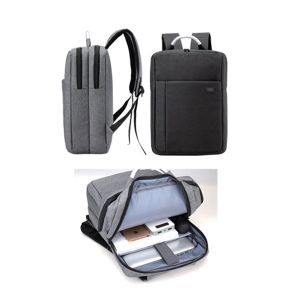 Office 1 Раница за лаптоп Casual, 15.6'', с двоен скрит цип, черна