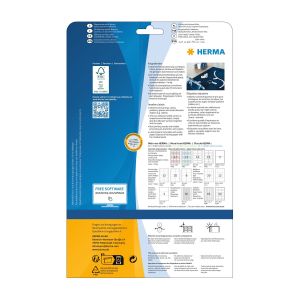 Herma Самозалепващи се етикети, за ръчно надписване, 49 x 10 mm, 60 броя, 25 листа