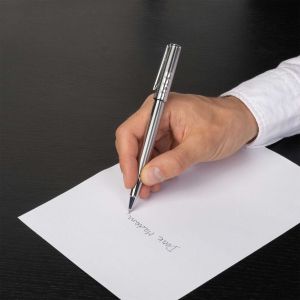 Hugo Boss Ролер Label, в кутия, сребрист