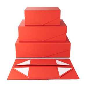 Office 1 Кутия Matt, с магнитно затваряне, сгъваема, 23 х 15 х 10 cm, червена