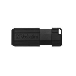 USB флаш памет Verbatim Pinstripe, USB 2.0, 64 GB, черна