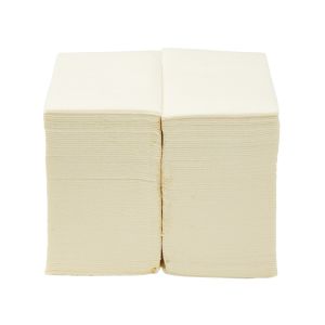 Салфетки, целулоза, двупластови, 1/8 сгъвка, 33 х 33 cm, цвят шампанско, 150 броя