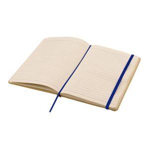 Office 1 Тефтер Berlin, А5, с ластик, рециклиран, 80 листа, син