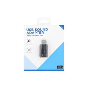 Адаптер TNB, USB към двоен 3.5 mm жак