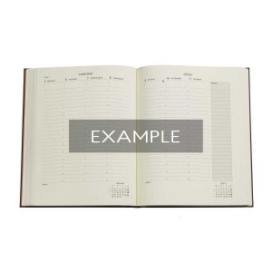 Paperblanks Планер Red Velvet, Ultra, вертикален, мека корица, 88 листа, за 2025 година