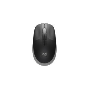 Мишка Logitech M190, безжична, 1000 dpi, 3 бутона, USB, черно-сива