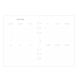 Filofax Пълнител за органайзер, A5, за 2025 година, 1 седмица на 2 страници