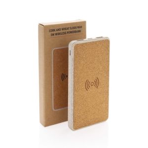 XD Мобилна батерия, 8000 mAh, 5 W, коркова