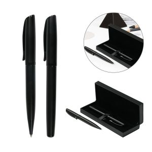 Office 1 Комплект химикалка и ролер Rush, метални, черни