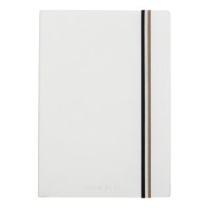 Hugo Boss Тефтер Iconic, А5, широки редове, бял