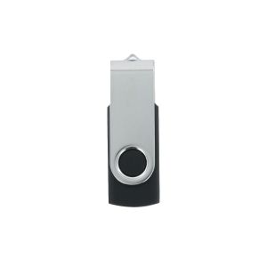 Office 1 USB флаш памет Swivel, USB 2.0, 16 GB, без лого, черна