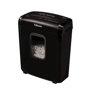 Шредер за унищожаване на документи Fellowes Powershred 6M, Micro Cut, 13 L, P-4, Mini-Cut, време за работа 5 мин