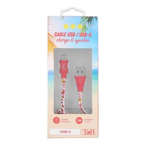 Кабел TNB USB/USB, 1 m, USB-A, USB-C, дини