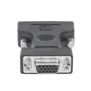 Преходник Manhattan, DVI-I-Male/VGA-Female