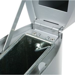 Пепелник Rubbermaid Metropolitan, сив, 6 l