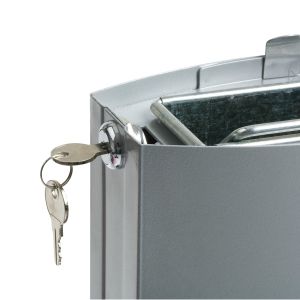 Пепелник Rubbermaid Metropolitan, сив, 6 l