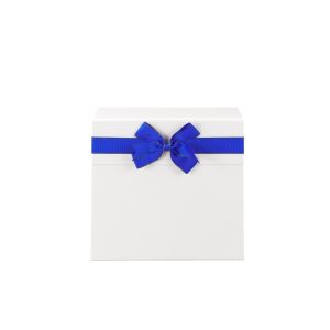 Office 1 Кутия Pearl, сгъваема, 21 х 21 х 9 cm, бяло-синя