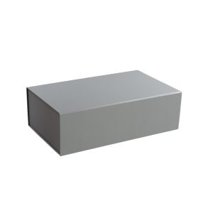 Office 1 Кутия Colorful, с магнитно затваряне, сгъваема, 35 х 20.5 х 11.3 cm, сива