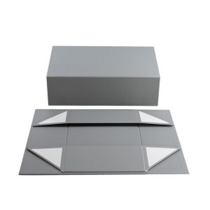 Office 1 Кутия Colorful, с магнитно затваряне, сгъваема, 35 х 20.5 х 11.3 cm, сива