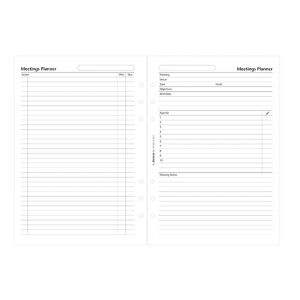 Filofax Планер за срещи, A5, бял