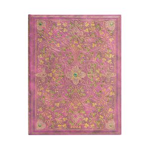 Paperblanks Планер Diamond Jubilee, Ultra, хоризонтален, твърда корица, 80 листа, за 2024 година