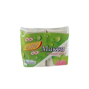 Тоалетна хартия, двупластова, рециклирана, 70 g/m2, 4 броя