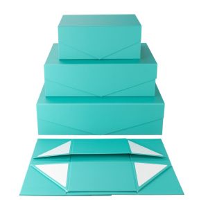 Office 1 Кутия Matt, с магнитно затваряне, сгъваема, 23 х 15 х 10 cm, тюркоазена