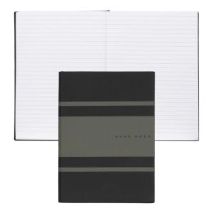 Hugo Boss Тефтер Essential Gear Matrix, на редове, A5, тъмнозелен