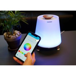 Тонколона Blaupunkt BT25LAMP, с лампа, с Bluetooth, USB/AUX/APP/RBG, 10 W, бяла