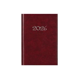 Календар-бележник Виктория, без дати, A5, твърда подвързия, бордо